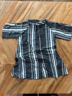 Striped Shirt Dress